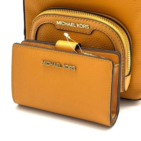 Michael Kors Jaycee Extra-Small Signature Logo Backpack & Matching Bifold Wallet
